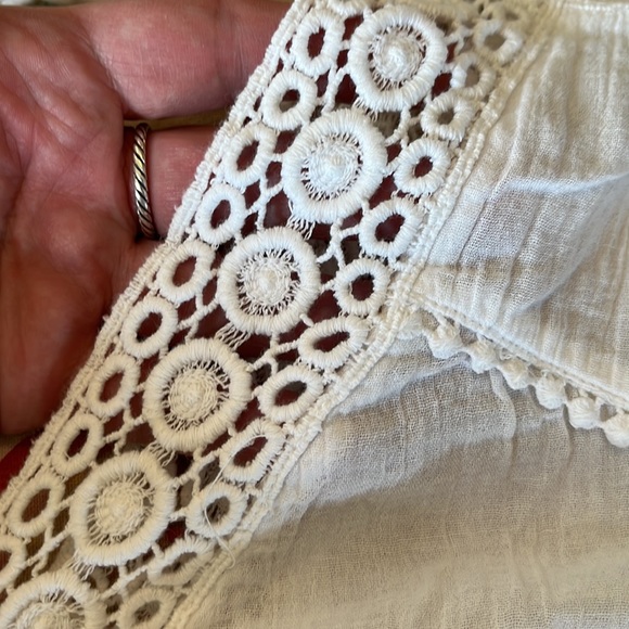 BLUE ISLAND Size XL Swim Coverup Ethereal Embroidered V-Neck Gauzy Lightwgt NEW - Picture 11 of 16